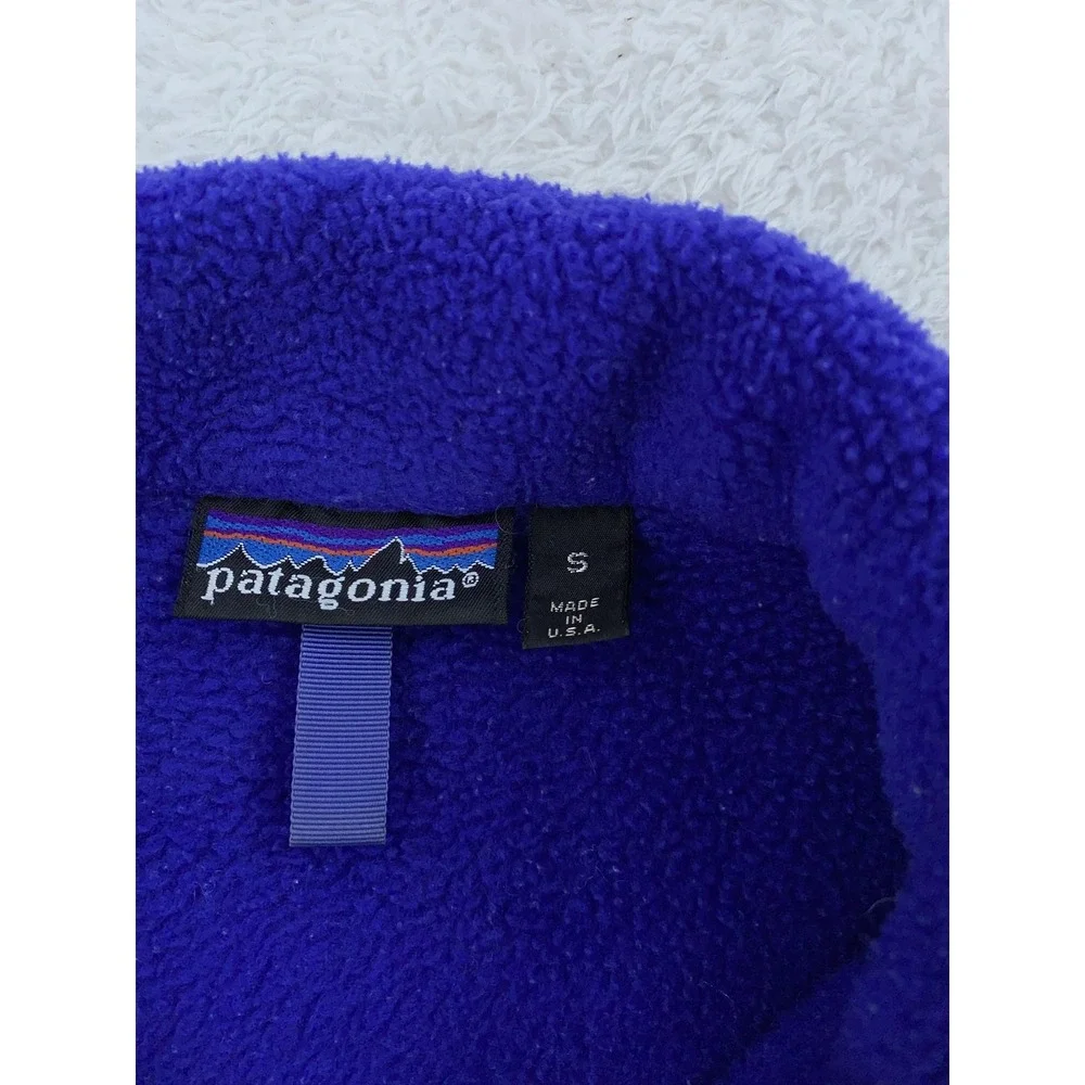 Vintage Patagonia Fleece Half Zip Pullover‎ Sweater Mens Small Made USA 90s